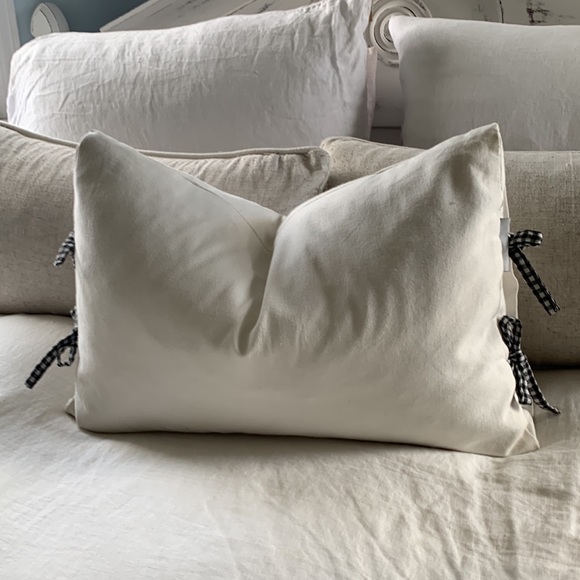 Rae Dunn feather pillow bed accent - Picture 5 of 9